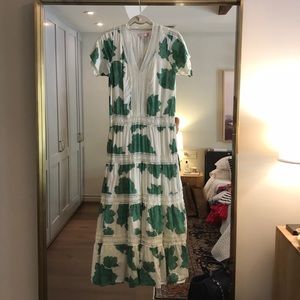 Pink Chicken floral maxi dress XS